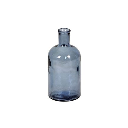 Blue Glass Vase Bottle 'Halma' | Procomobel