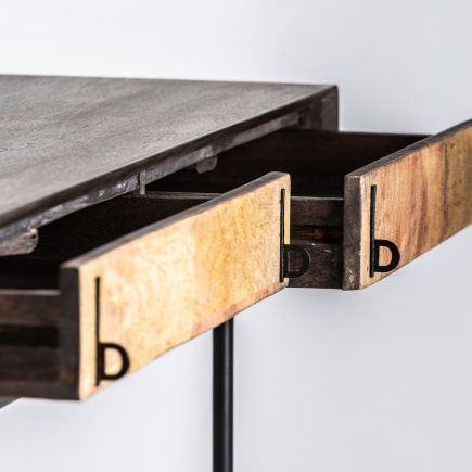 Mango Wood Desk 'Geoffroy' | Procomobel