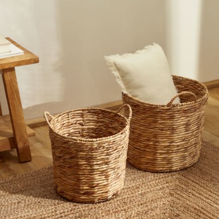 Estancia con Set Cestas Fibras Naturales Mast