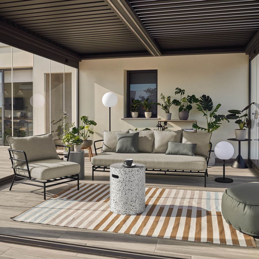 Jenell' Outdoor Terrazzo Footstools