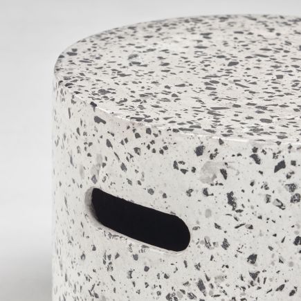 Outdoor Terrazzo Footstool 'Jenell' | Procomobel