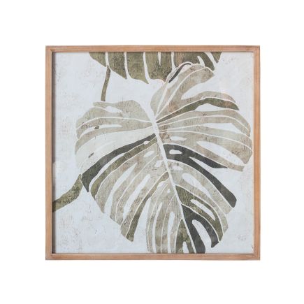 Set of 4 'Pygmy' Leaf Print Paintings | Procomobel