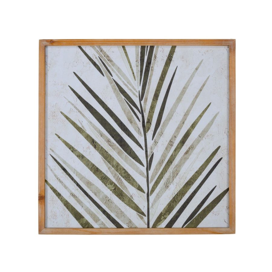 Set of 4 Framed Paintings 'Pygmy' Leaf Print