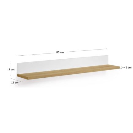 Oak Veneer Wall Shelf 'Abilen' | Procomobel