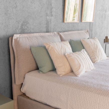 Maire' Upholstered Headboard and Base with Canapé : Procomobel