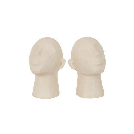 Set of 2 'Pop' Head Bookends | Procomobel