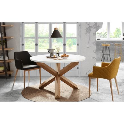 Round Table Ø135 White 'Lotus' | Procomobel