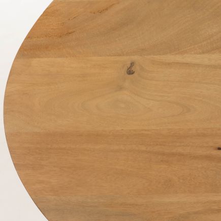 Foto detalle del sobre Mesa Ovalada Madera de Mango Leska