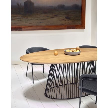 Oval Handle Wood Table 'Leska' | Procomobel
