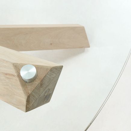 Dining Table Ø120 Glass 'Lotus' | Procomobel