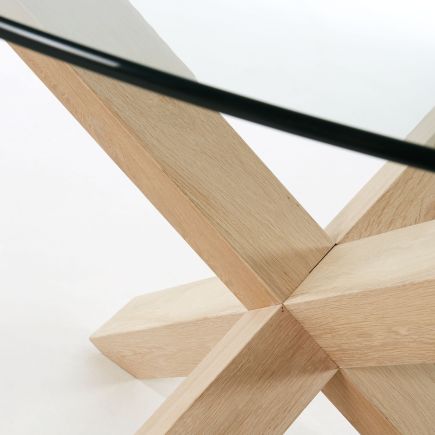 Dining Table Ø120 Glass 'Lotus' | Procomobel