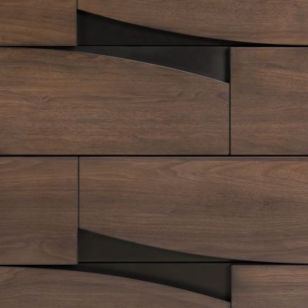 Walnut Veneer Chest of Drawers 'Cutt' | Procomobel