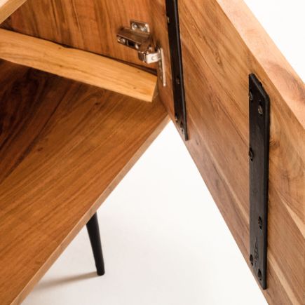 Natural Acacia Wood TV Stand 'Delsie' | Procomobel