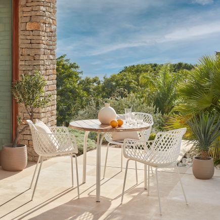 Buy Online Round Acacia Wood Table Ø90 cm 'Cailin' at Procomobel