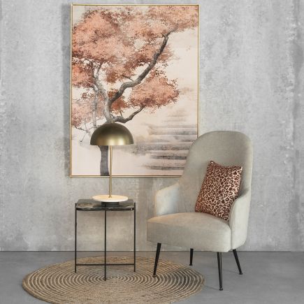 Sillón Tapizado Gris Chase
