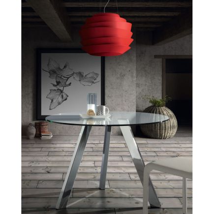 Buy Online Round Metal Leg Table 'Carib' at Procomobel