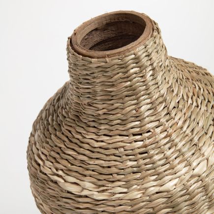 Bamboo and Natural Fibers Vase 'Umma' | Procomobel