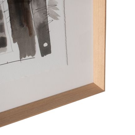 Imagen de Detalle Marco Madera Set 2 Cuadros Abstractos ‘Constantine’