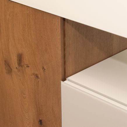 Sideboard-36e8' Wood and Glass Sideboard | Procomobel