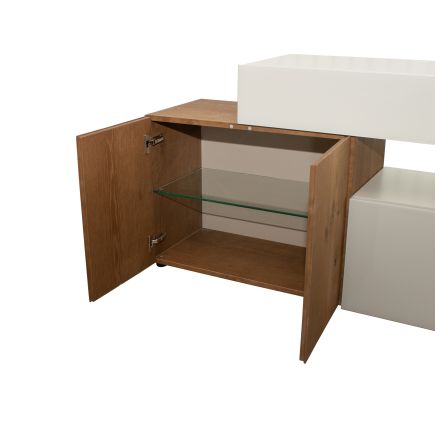 Sideboard-36e8' Wood and Glass Sideboard | Procomobel