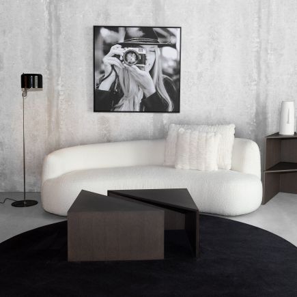 Black Metal Floor Lamp 'Cupé' | Procomobel