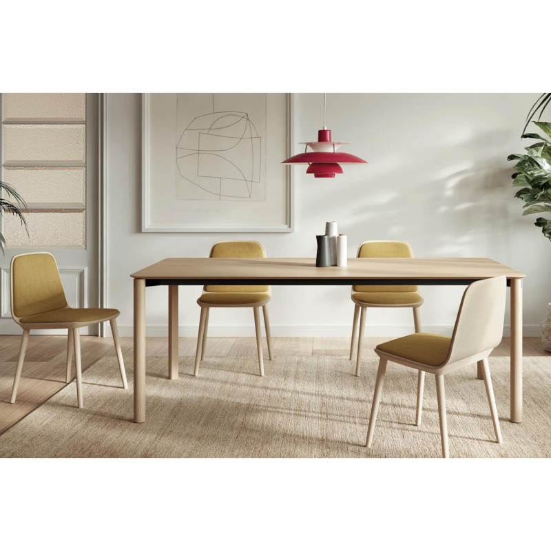 Silla Madera con Pad Tapizado ‘Bisell’