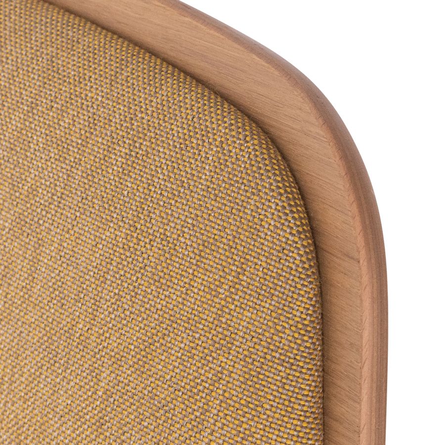 Bisell' Wooden Chair with Pad Upholstery