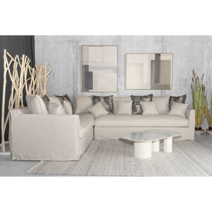 Beige Corner Sofa 'Ana' | Procomobel