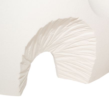 Imagen de Detalle Textura Jarrón Blanco de Diseño Aarón