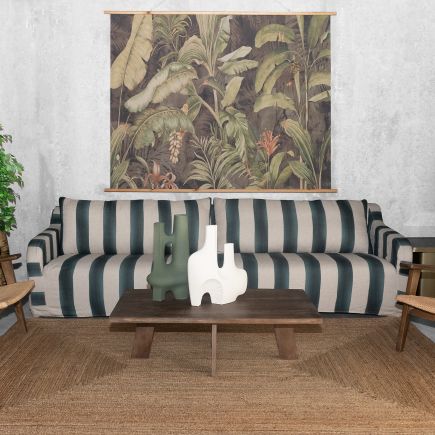 Green Striped Sofa 'Bill' | Procomobel