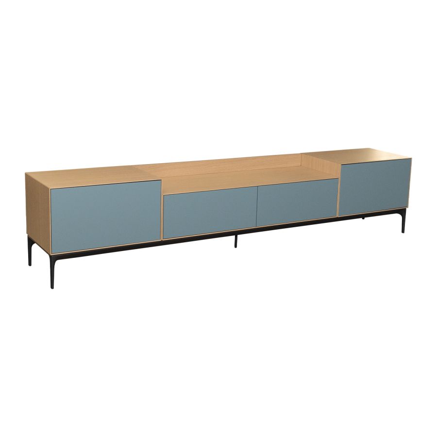 Lauki' TV cabinet 257cm 4 drawers