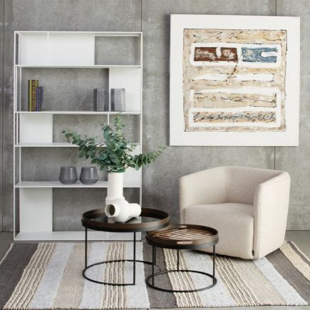 Nordic II' Fixed Ecru Armchair - Procomobel