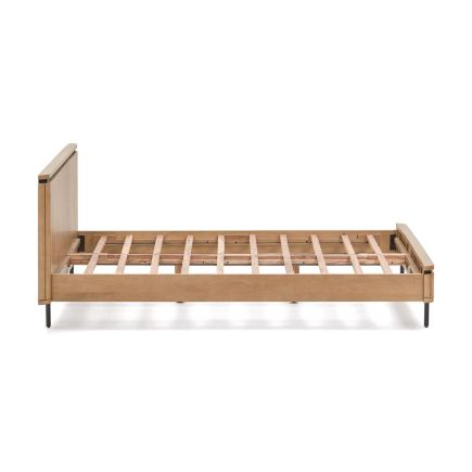 Vista Lateral Derecha Cama de Madera de Mango y Metal Licia