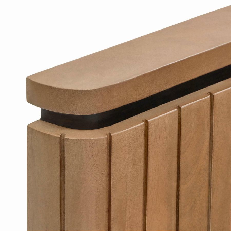 Mango Wood and Metal Bed 'Licia'