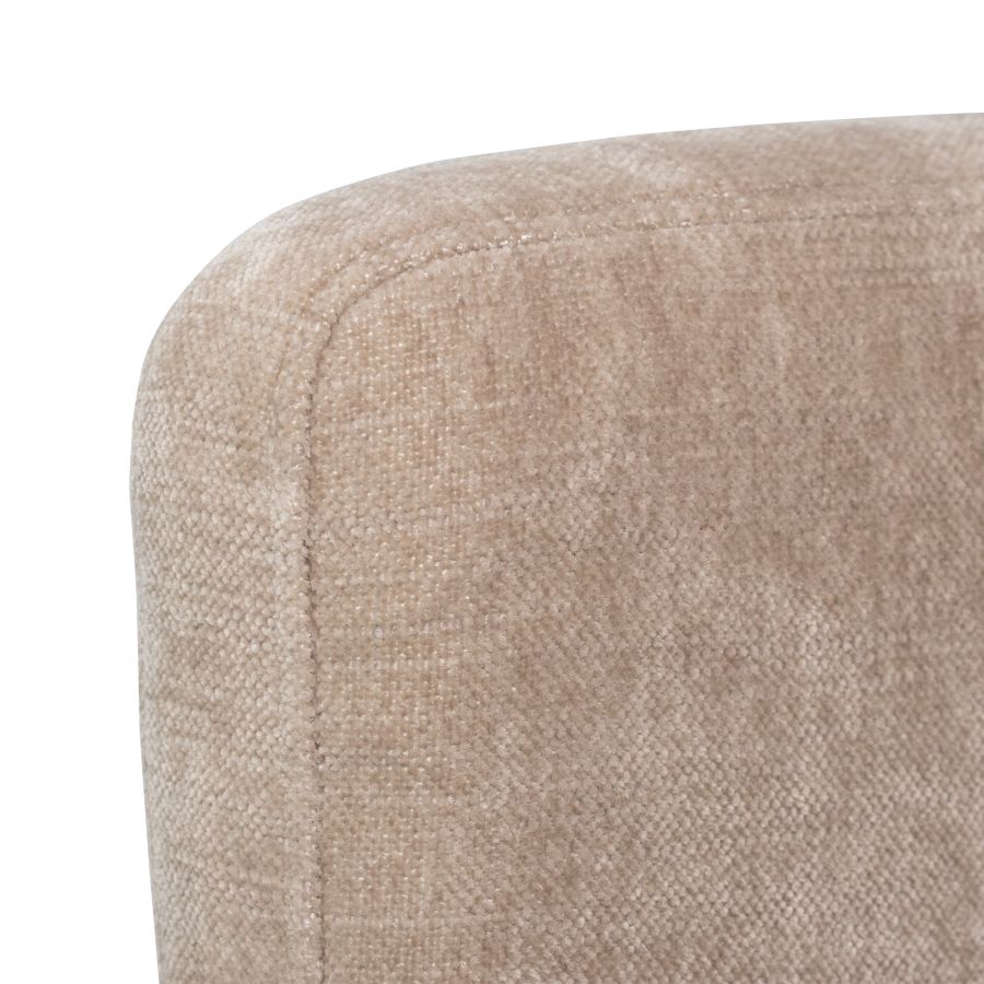 Beige Upholstered Armchair 'Hikari'