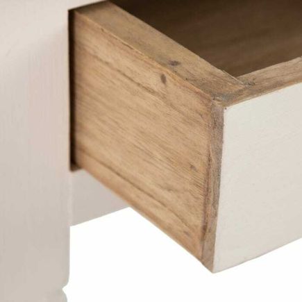 Imagen de Detalle cajon interior Mesita de Noche Blanco Madera ‘MIlla’