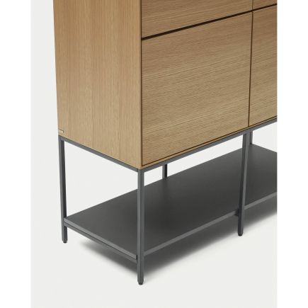 Imagen de Detalle Aparador Alto 4 Puertas ‘Vedrana’ Roble Patas