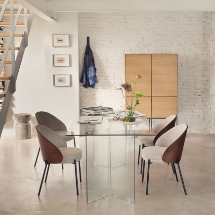 Foto en Ambiente Aparador Alto 4 Puertas ‘Vedrana’ Roble Comedor