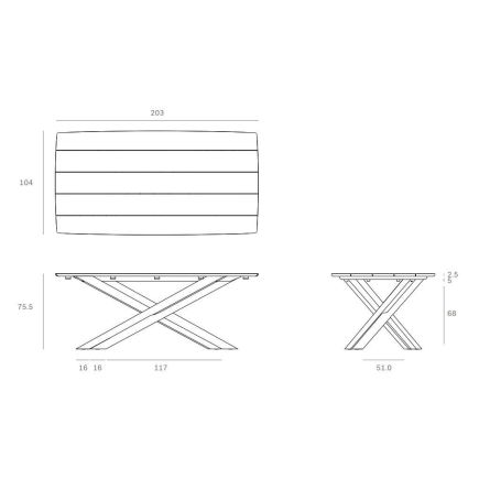 Medidas Mesa Comedor Exterior Mikado