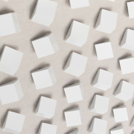 Imagen de Detalle Composición Cuadro Cubos Blancos Naolin