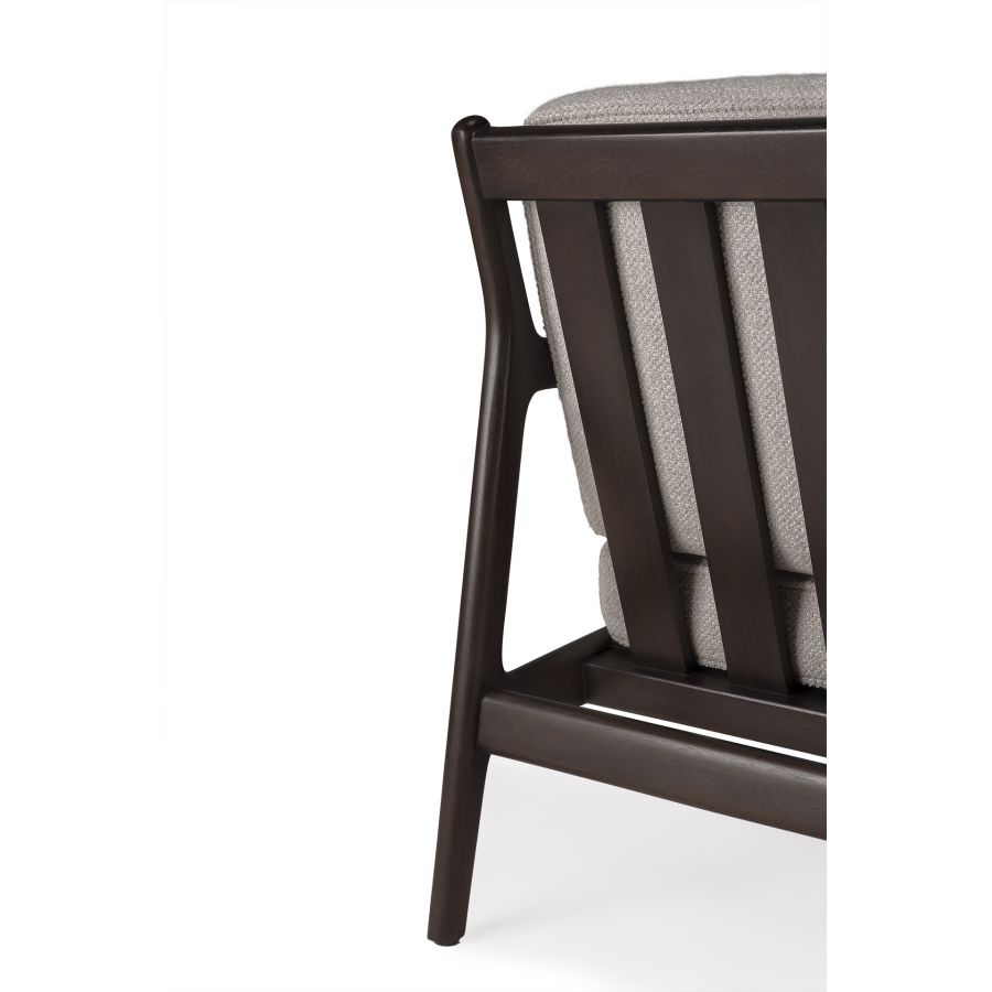 Sillón Madera Caoba Tapizado ‘Jack’