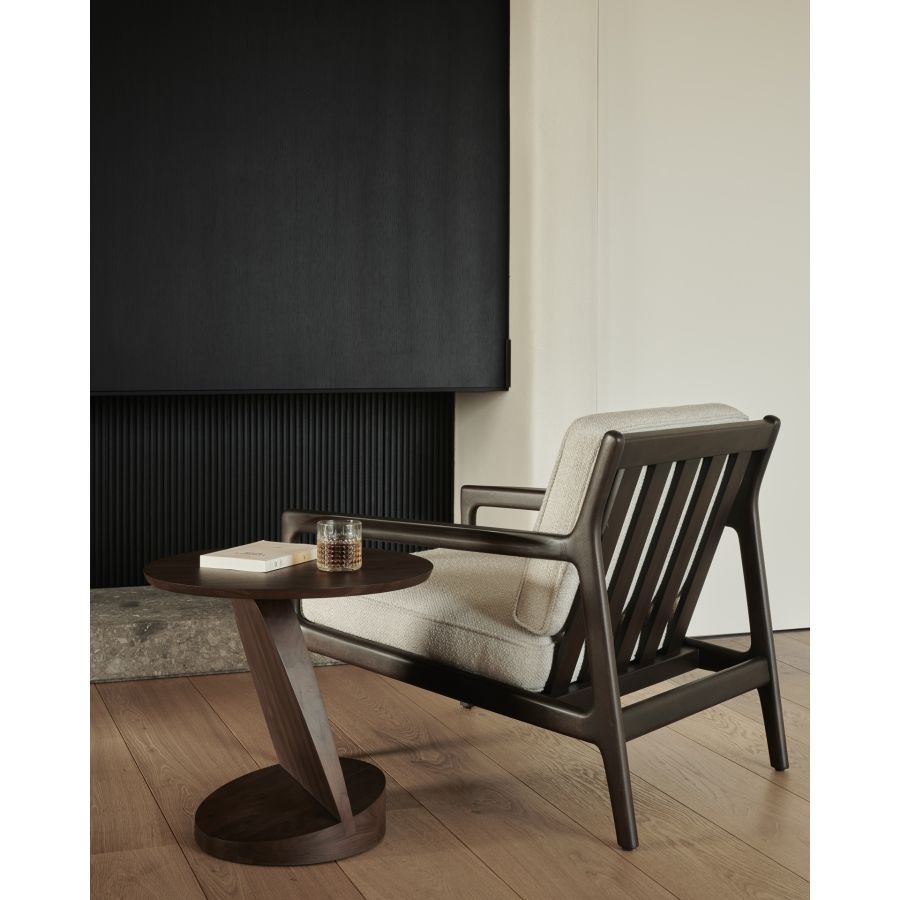 Sillón Madera Caoba Tapizado ‘Jack’