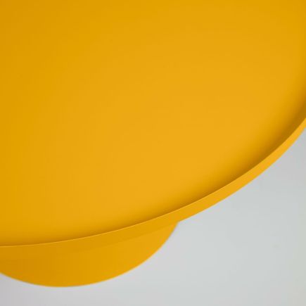 Imagen de Detalle Sobre Mesa de Centro Redonda Mostaza ‘Fleksa’