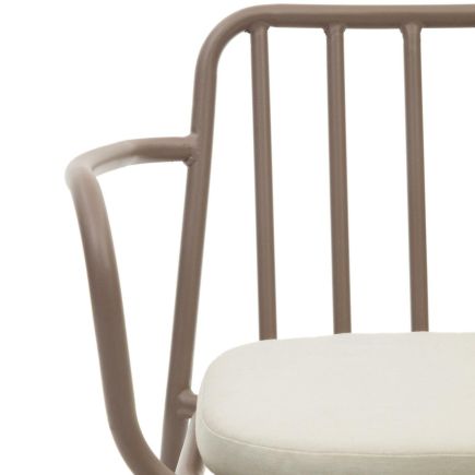 Imagen de Detalle Asiento Silla Exterior Acero Bramant Malva