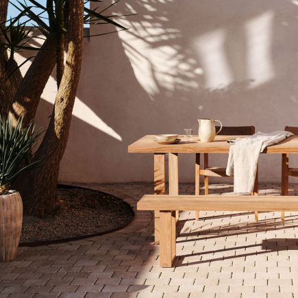 Foto en Ambiente Mesa Exterior Mader de Teca Canadell