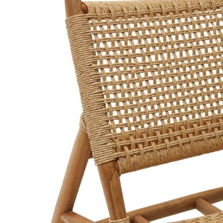 Imagen de Detalle Respaldo Sillón de Exterior Mimbre Codolar