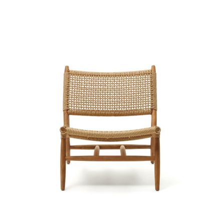 Vista Frontal Sillón de Exterior Mimbre Codolar