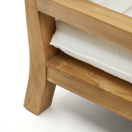 Imagen de Detalle Pata Sillón Madera de Teca Forcanera