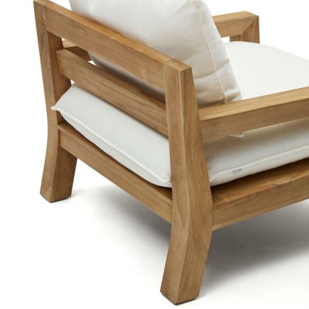 Imagen de Detalle Trasero Sillón Madera de Teca Forcanera