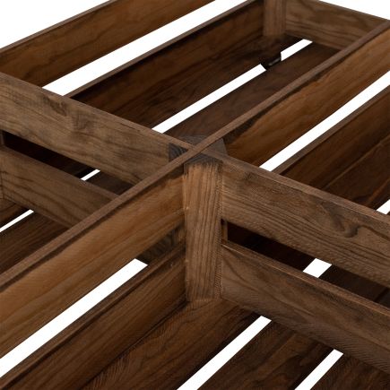 Imagen de Detalle Cajones Mesa de Centro Roble Oscuro Leo